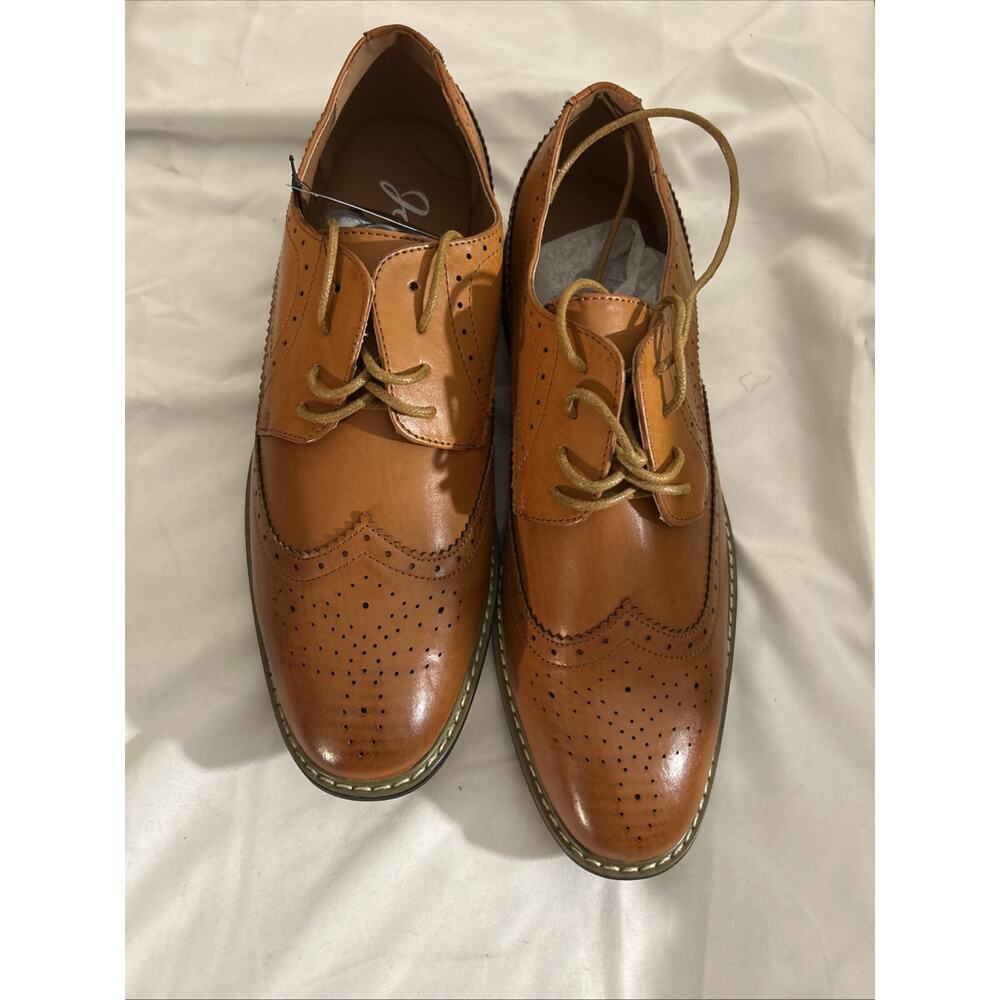 Jousen Men’s Dress Shoes - Size 9.5 Yellow Brown Amy601 New